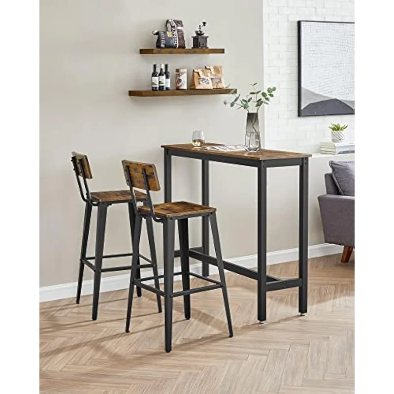 VASAGLE EKHO Collection - Set of 2 Bar Stools 30 Tall