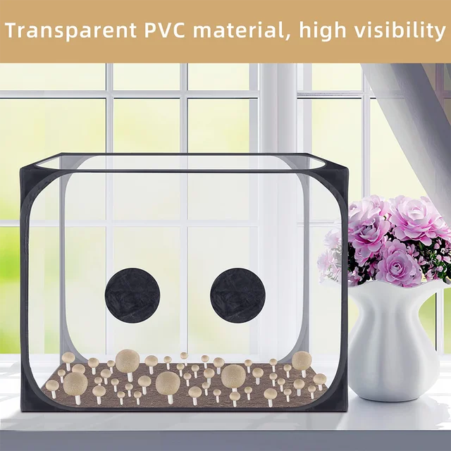 Nagy Gombatermesztés Still Air Box-Pop Up Gomba Növekvő Sátorkészlet-Hordozható Gombatermesztési Tartály Kertészeti Kellékekhez - Image 5