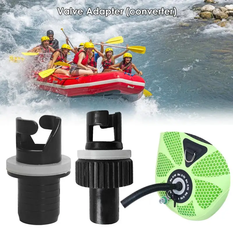 1PCS Inflatable Boat Kayak Air Val Ve Adapter Inflatable Air Foot Pump Hose Adapter Pump Connector Boat Kayak Accessories