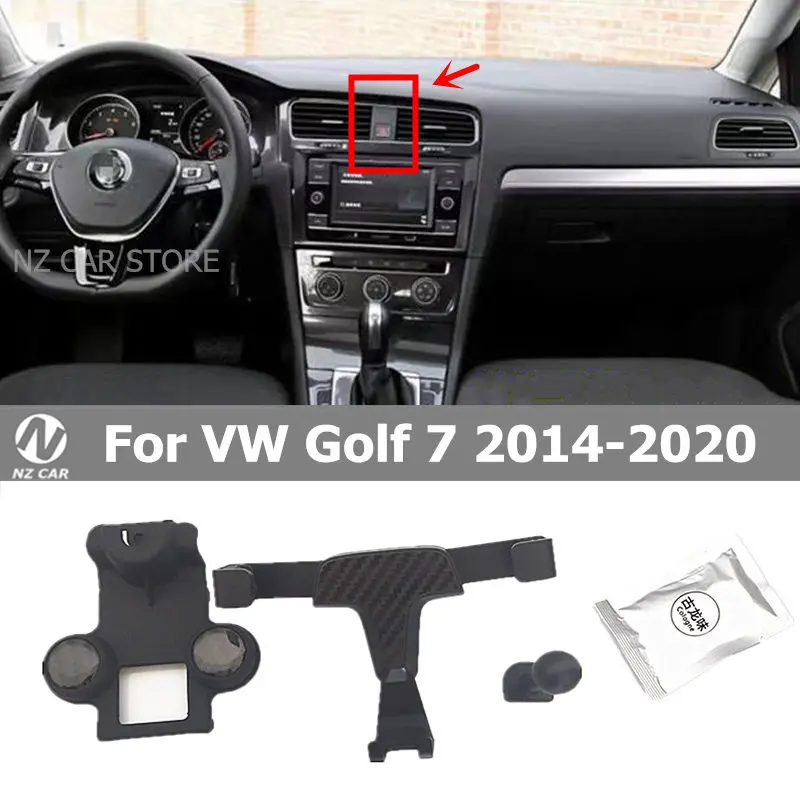 차량용 휴대폰 거치대 마운트 클립 스탠드, GPS 네비게이션 브래킷, 폭스바겐 VW 골프 7 2014-2020 골프 8 용 거치대