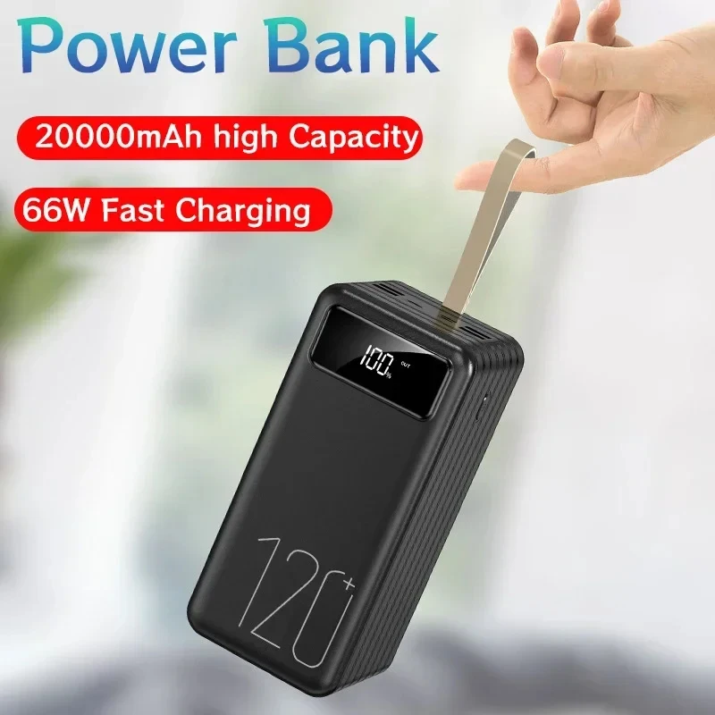 20000mah New 120W power library Ultra-fast charging portable charger external battery pack Powerbank for Xiaomi mobile phone 5