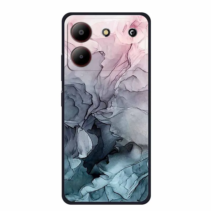 Marble TPU Soft Silicone Back Cover - Colorful Phone Case