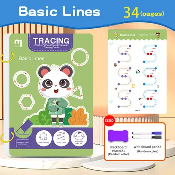 34-Page Children's Reusable Workbook 3