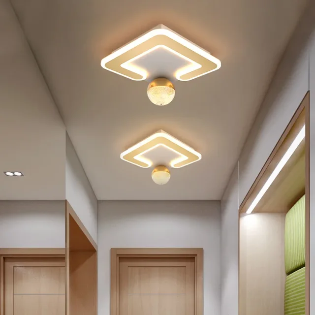 Moderne LED-Gang Decken leuchte Kronleuchter für Veranda Treppen balkon minimalist isches Design Wohnkultur Innen leuchte Leuchte Glanz – Bild 4