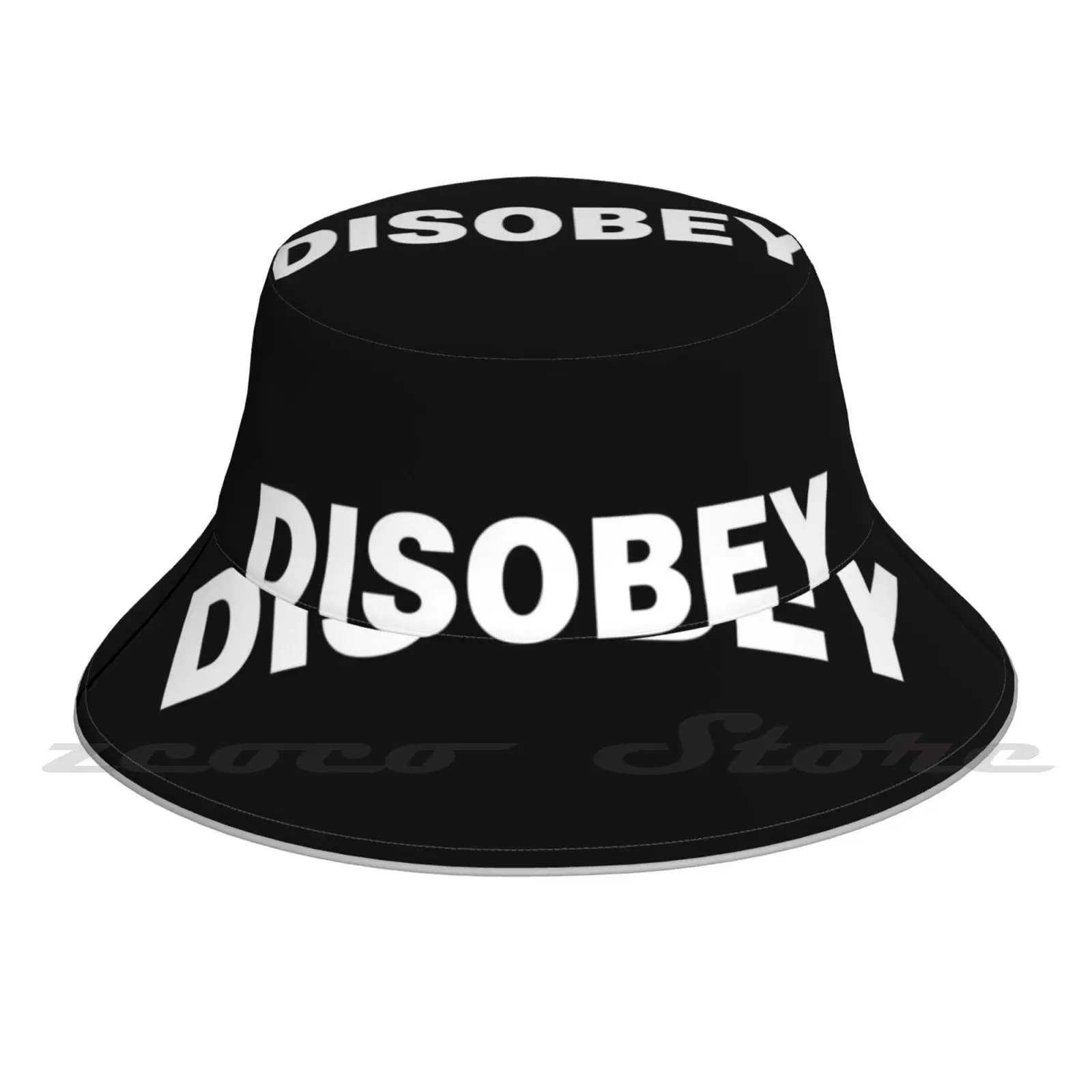 

Street Art Anti Establishment Shirt Cap Diy Foldable Sunshade Fashion Leisure Bucket Hat Sopunk Graffiti Urban 80S Retro Ghetto