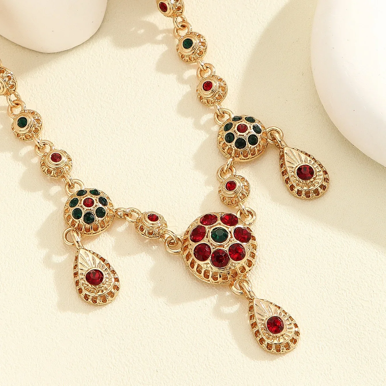 Wedding Hair Accessories Arab Bride Waterdrop Pendant Headwear Women's Jewelry Algerian Style Head Chain Fashionable Girls - 2