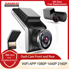 Sameuo U2000 dash cam front and rear 4k 2160P 2 camera CAR dvr wifi dashcam Video Recorder Auto Night Vision 24H Parking Monitor