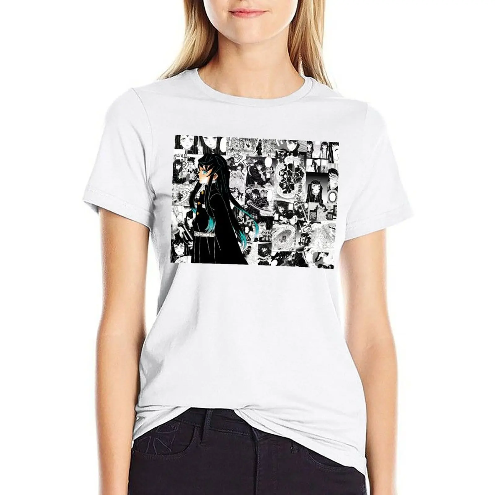 

Muichiro Tokito T-shirt korean fashion lady clothes anime clothes t-shirts for Women pack