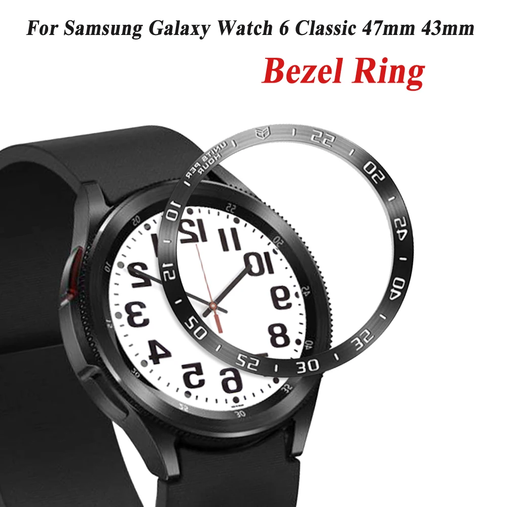 Acciai Inossidabili Per Samsung Galaxy Watch 6 Classic 43Mm 47Mm Cover Bumper Smartwatch Accessorie Watch 6 Bezel Ring Classic 43