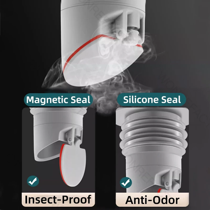 Universal Drain Pipe Sealing Plug Bathroom Drains Sewers Connecting Accessories Washing Machine Silicone Sewer Sealing Ring sewer seal ring drain seal plug