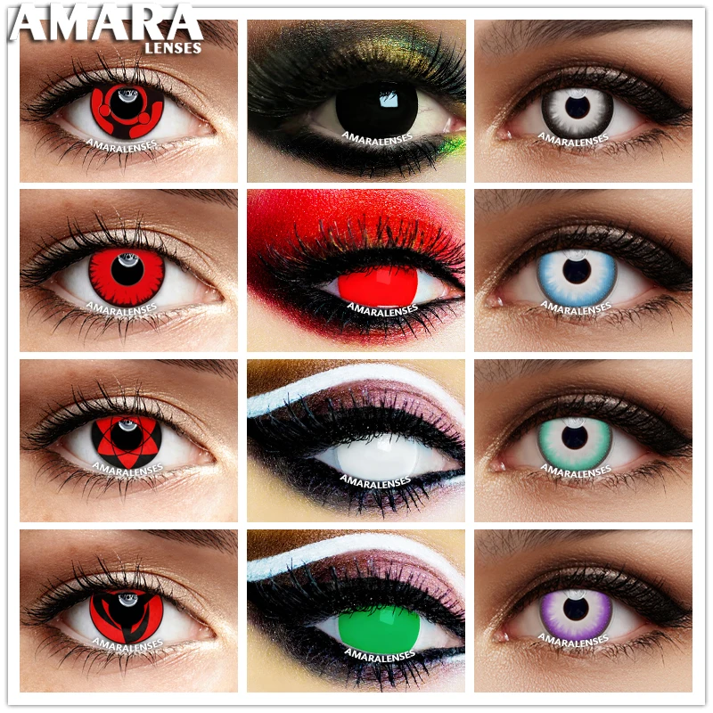 AMARA-Lentes de Contato Coloridas para Olhos, Série Vika, Cosplay Anime,  Lente Azul e Vermelha, Pupilas De Beleza, Anual, Nós, Oficial, Anual -  AliExpress