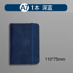 Compact A7 Mini Notebook - Portable Pocket Diary Planner & Memo Pad (Dark blue)