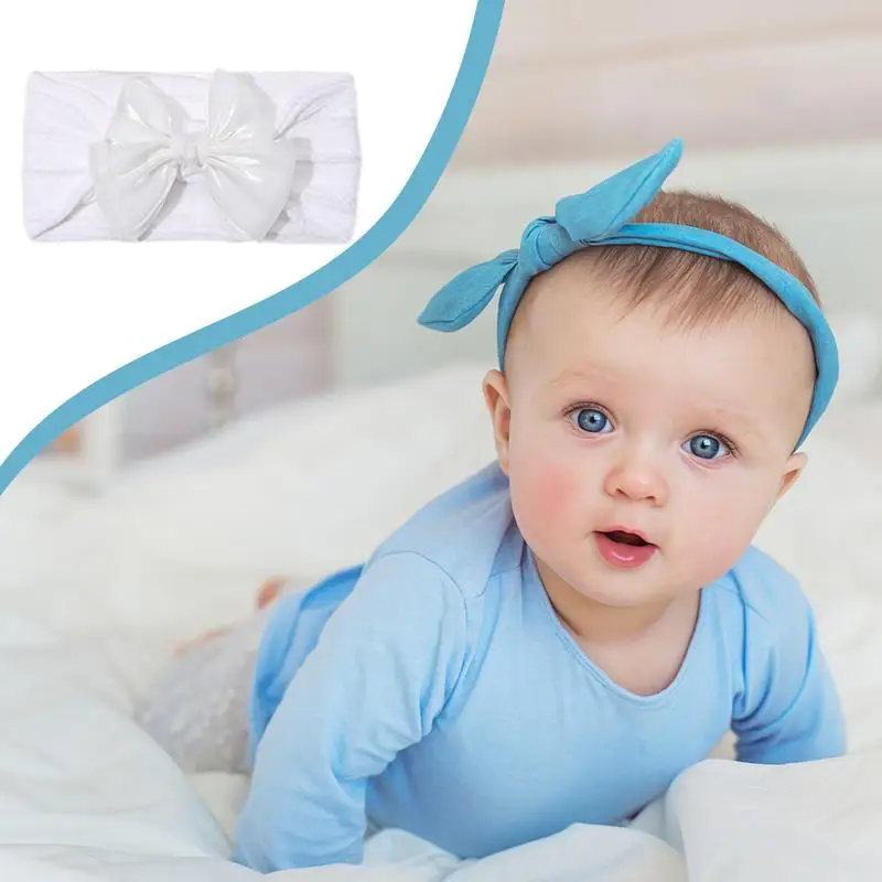 Baby Girls Bows Headbands High-Elastic Cute Bows Head Wrap Super Stretchy Soft Baby Headbands Soft Hairbands With For Girls
