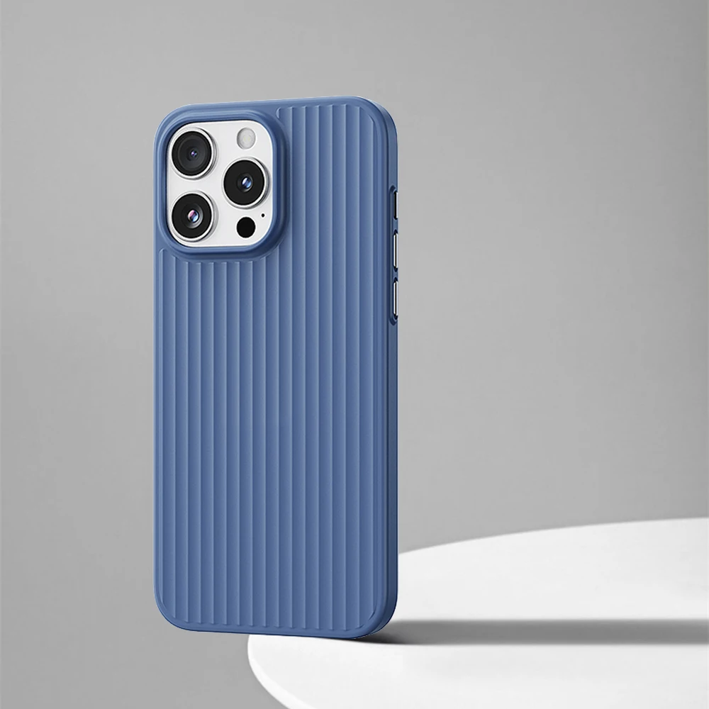 thumbnail image 1 of Luxury Corrugated Pattern For Magsafe Magnetic Wireless Charge Case For iPhone 15 14 13 12 Pro Max Bumper Hard PC Matte Cover, 1 of 5