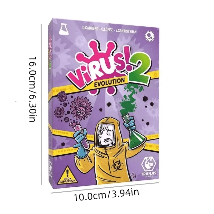 Virus Playing Cards Spanish Version Game Party Family Games