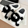 Women's Cartoon Cute House Slippers Warm Plus Lined Closed Toe Fuzzy Home Slides Women's Fluffy Comfy Shoes Winter Autumn 4