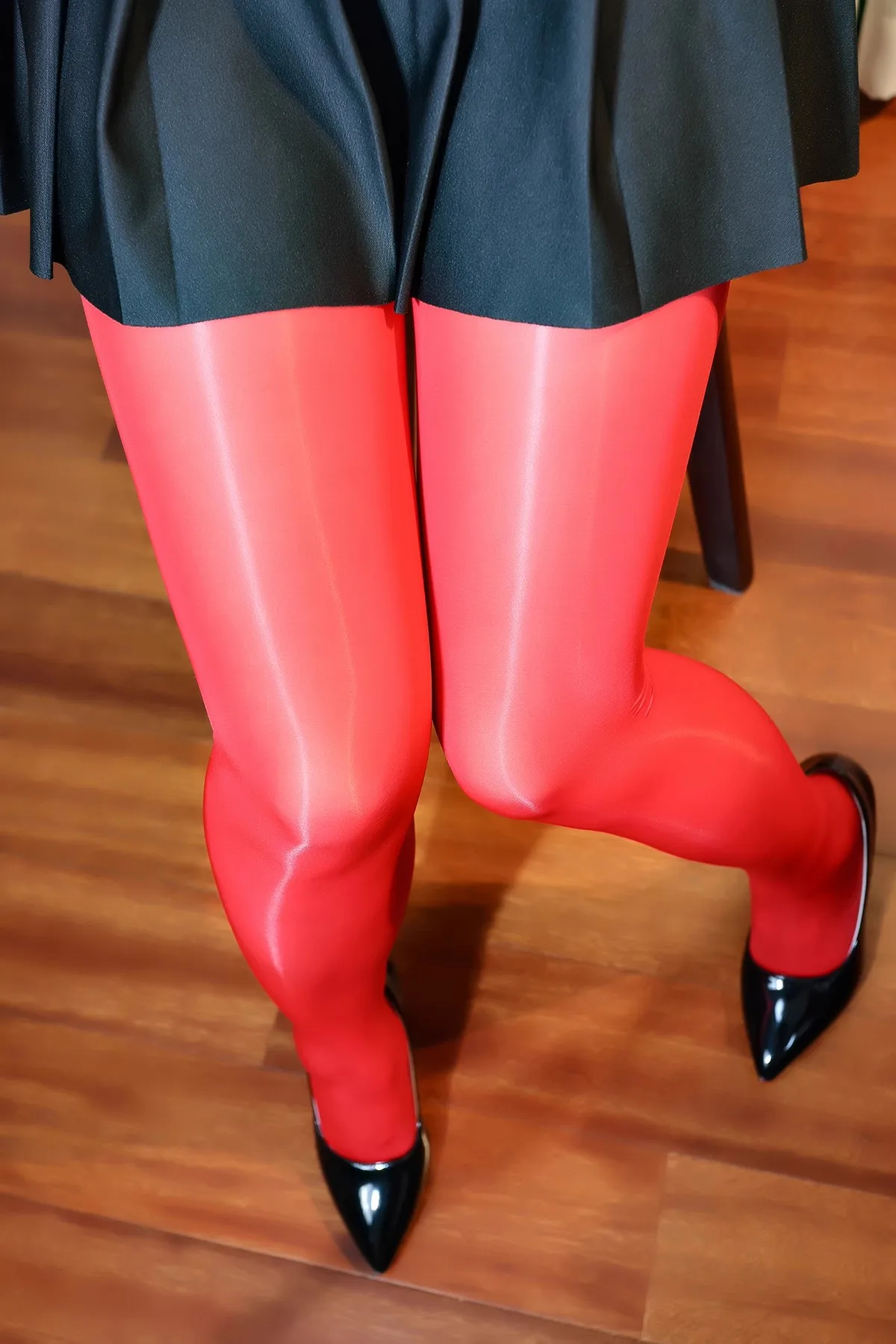 HTRUIYATY Collant Ultra Lucidi 8d Alte Vita Con Apertura Sul Cavallo Senza Cuciture Collant Per Donna Sexy Hot