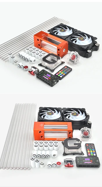  DIY 240mm Computer Water Cooling Kit, All-in-one Cooler for AMD  Mainstream Hole, G1/4 CPU Block Pump Reservoir Heat Sink, 600L / H CPU Water  Cooling Connectors Kits : Electronics