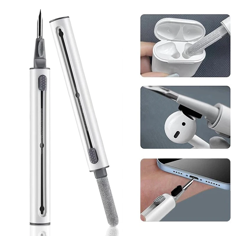 Per Airpods Pro 1 2 3 Bluetooth Earbuds Cleaner Kit Per Xiaomi Huawei Cleaning Pen Brush Cuffie Auricolari Custodia Strumenti Per La Pulizia