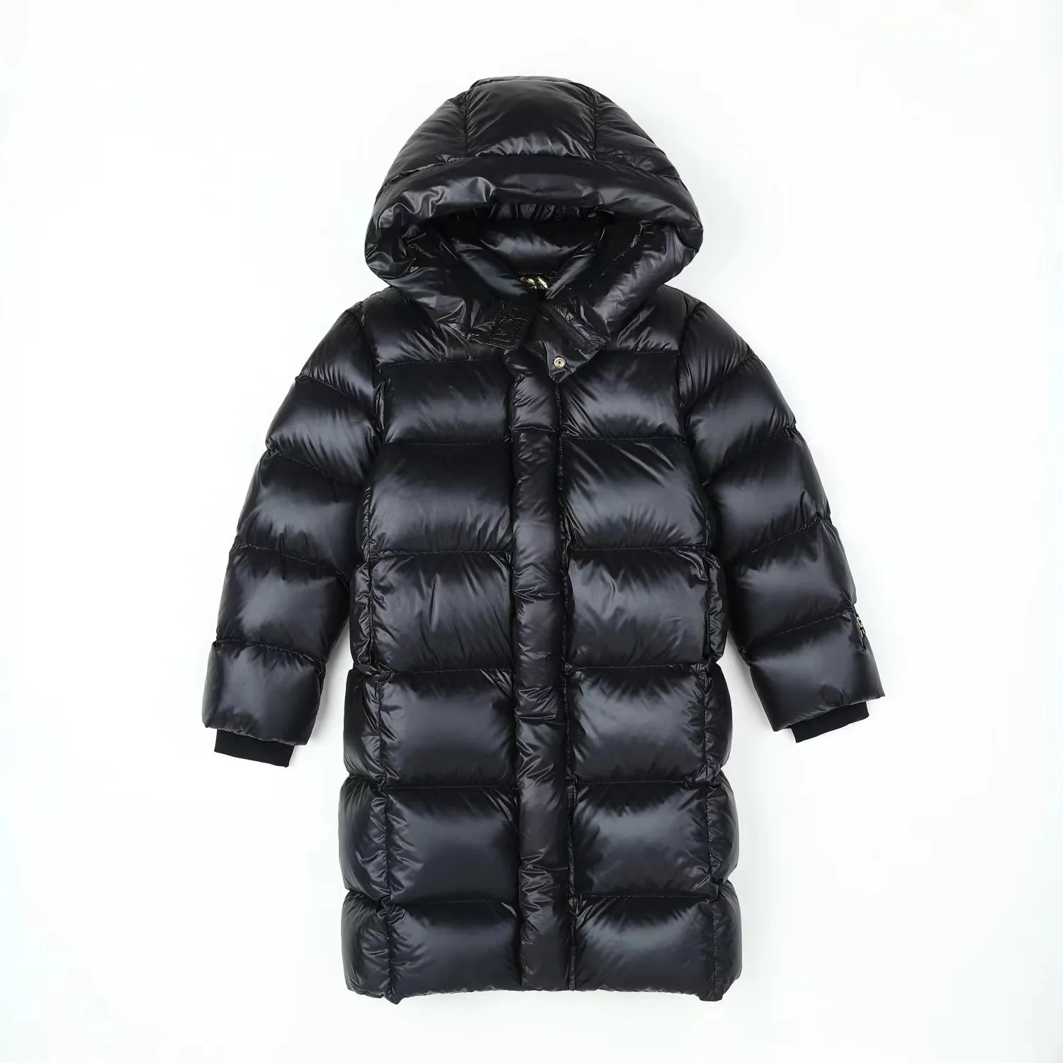 New Kids Girls Winter Down Cotton Coat Korean Edition Children's Thickened Cotton Coat Baby Thickened Clothing Knee Length