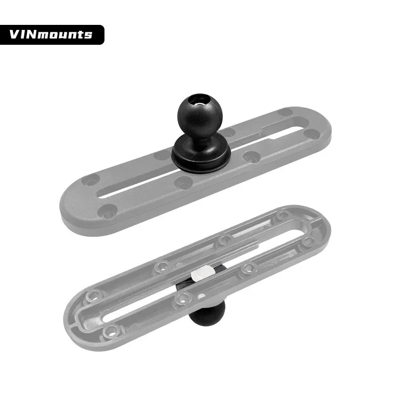 VINmountsCar mobile phone navigation track T-bolt base thread specification 3/16", T-type size 10.5x15.5x2mm(VIN-B-011)