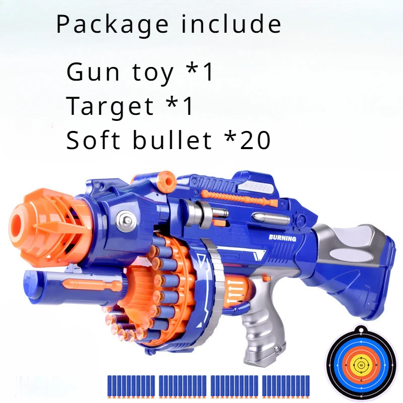 Kids Soft Bullets Guns Toy For Boy Adult Manual Foam Bullet Pistol EVA Foam Darts Gun Toys Weapon Children Outdoor Shooting Game 5