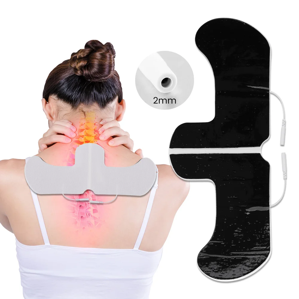 Self Adhesive Non-woven Fabric Replacement Tens Electrodes Pads Patch for Muscle Stimulator Low Frequency Body Neck Back Massage