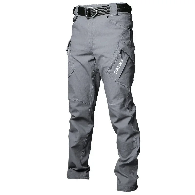 Datwa Spring and Summer Waterproof Fishing Pants Tactical Pants Mountaineering Training Suit Multi Pocket Hunting Tactical