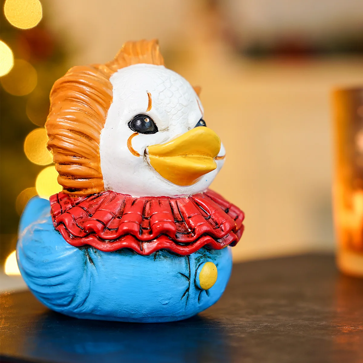 1PC, Christmas resin material Christmas decorative duck-shaped desktop ornament