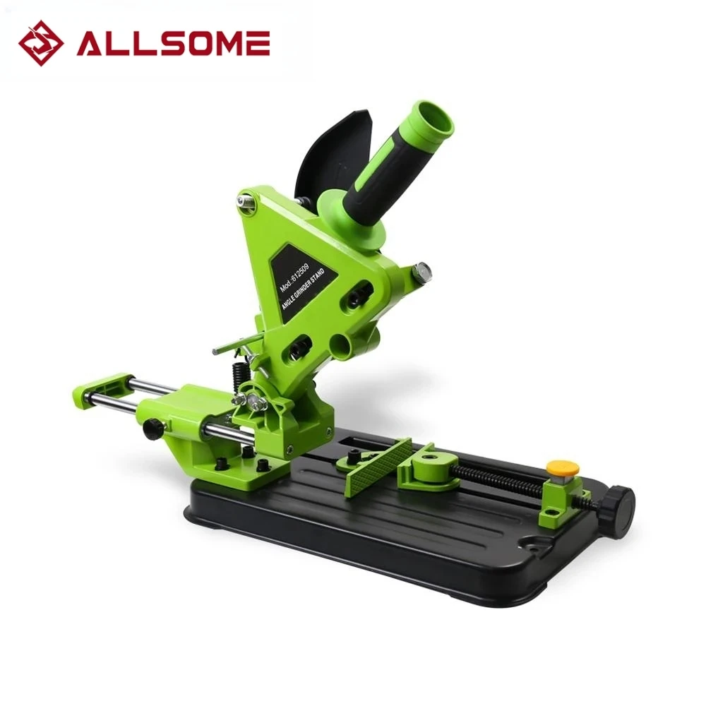 ALLSOME Angle Grinder Stand Cutter Bracke Holder Cutting Machine Stand For 100/115/125mm Fixed Universal Accessories Tool