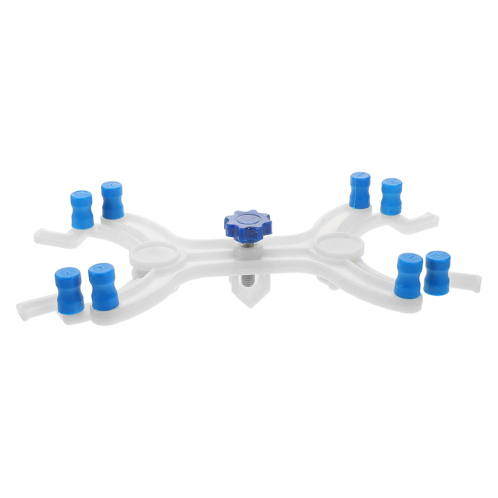 조정 가능한 이중 뷰렛 클램프 버터플라이 스타일 플라스틱 실험실 클램프 도구 (타이트레이션 스탠드, 비커 홀더, 지지대용)