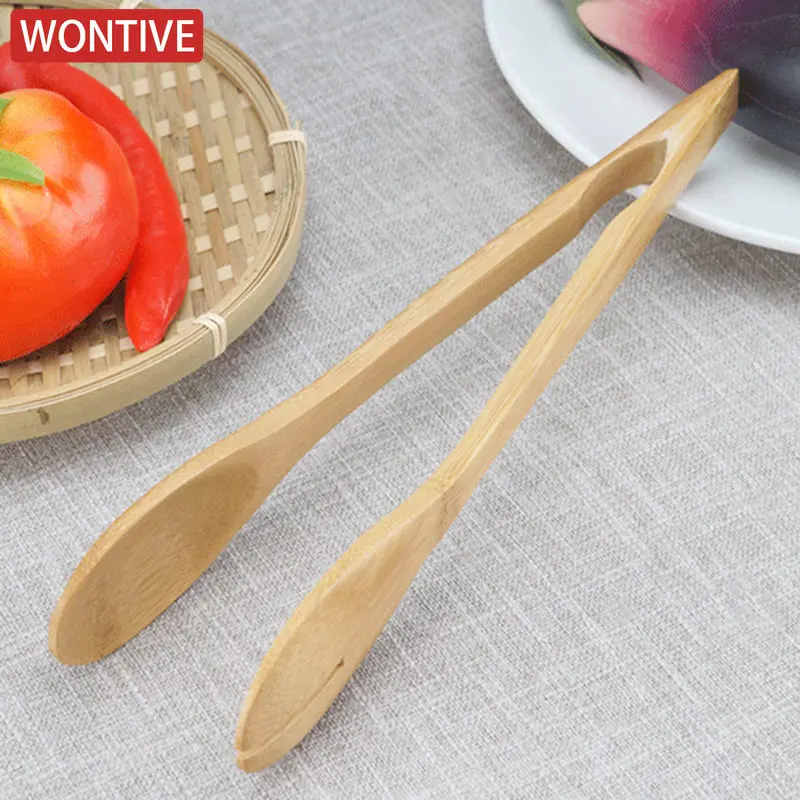 Eco-Friendly Bamboo Kitchen Tongs – Ultra Grip Utensil