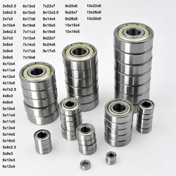 Assorted Precision Miniature Bearings - 10/50pcs Set, Various Sizes (2mm to 10mm) - 2x5x2.5mm
