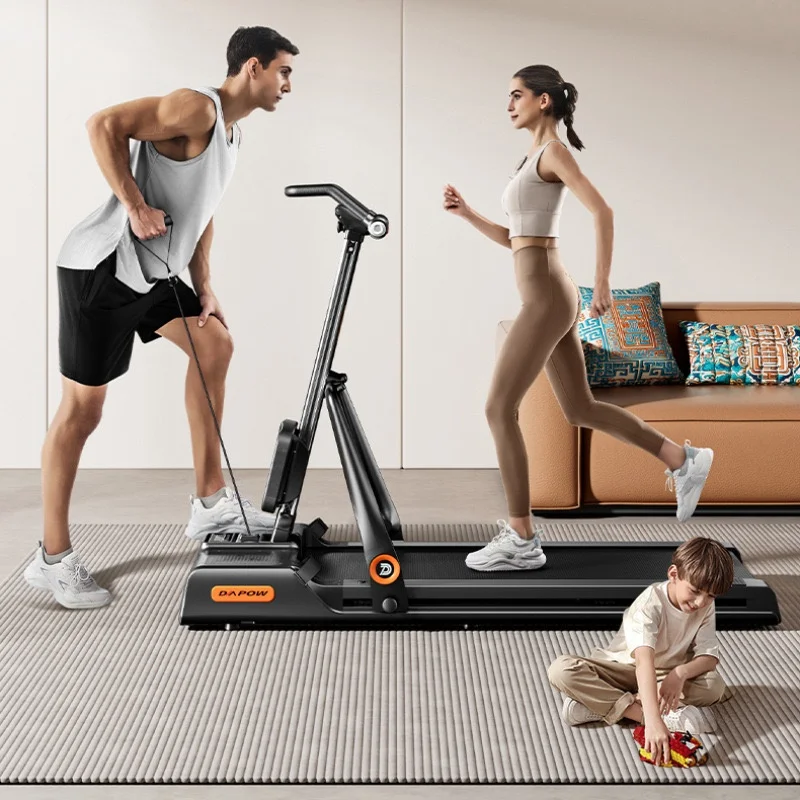 Indoor Foldable Four in One Rowing Machine Fitness Pulling Machine Waist Goat Chair Folding Treadmill