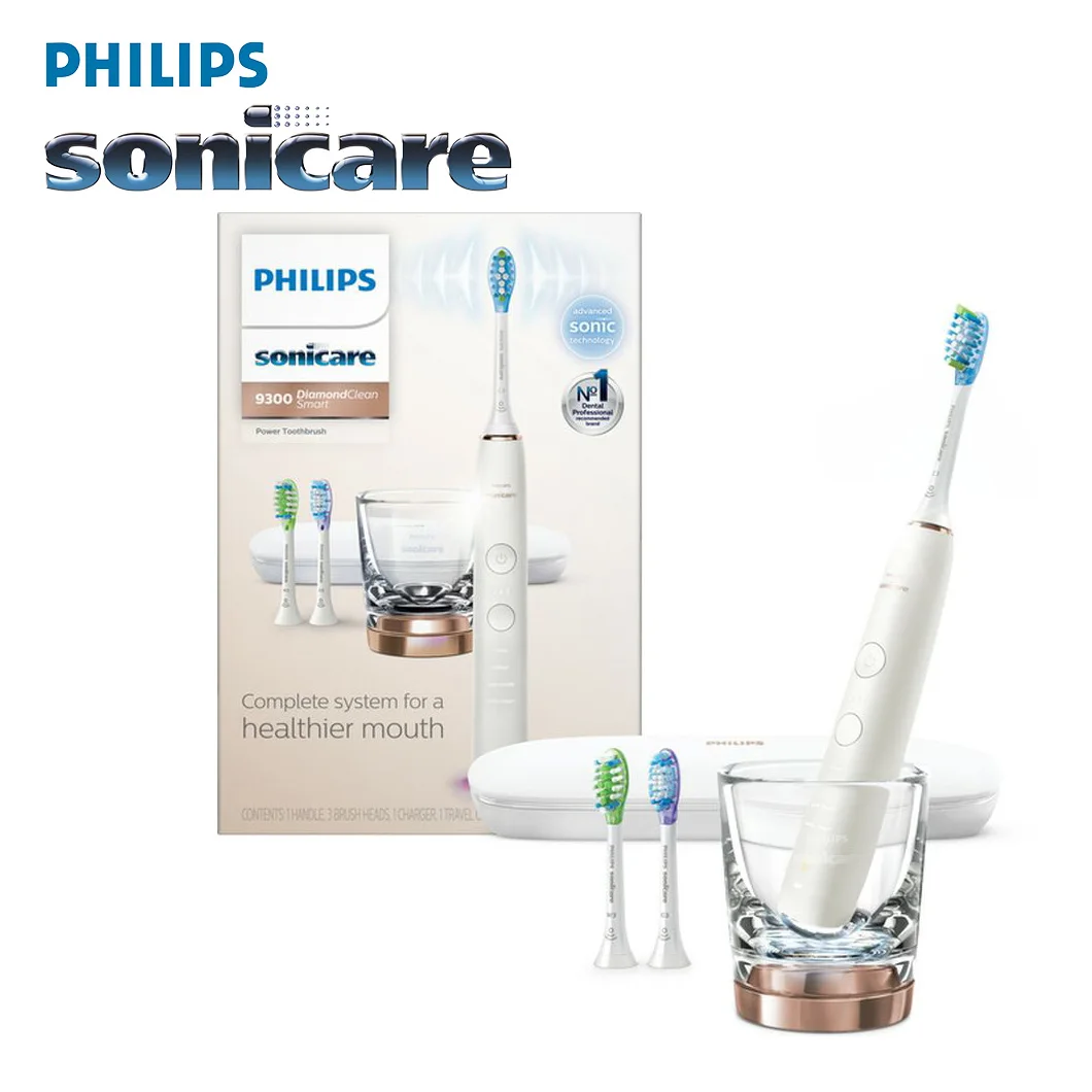 Philips Sonicare Diamondclean Smart 9300 Hx9903 Testina Di Ricambio Per Spazzolino Elettrico Sonico Bianca Con App