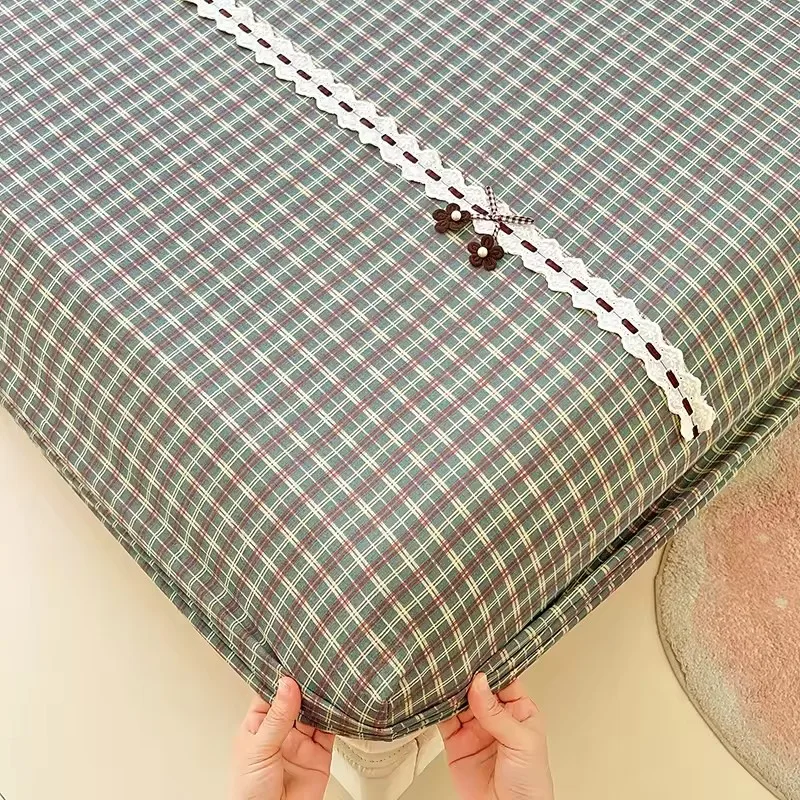 Soft Bedsheets Single/Queen/King Size Fitted Sheet Adults Kids Room Bed Cover Home Bed Linen (Pillowcase Need Order)