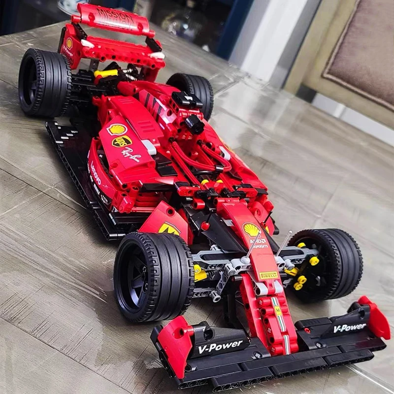 

Technical Simulation F1 Racing Car Building Blocks APP Remote Control Speed Racing Sport Vehicle Model Brick Toys For Boy MOC
