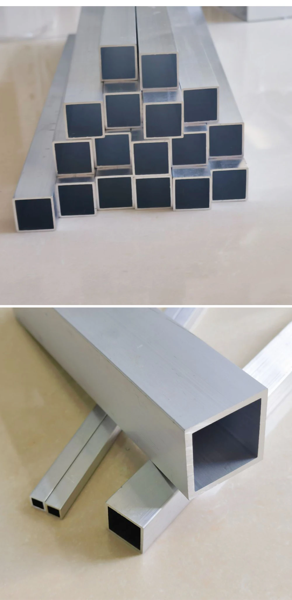 Aluminiumlegierung Quadratrohr Höhe 30-45mm Länge 300-500mm Quadratprofil DIY Dekoration Aluminium Quadratrohr Hohlrohr – Detail 7