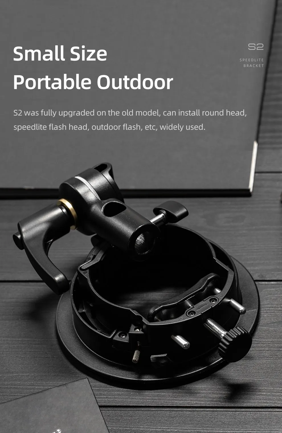 S2 S3 Bowens Mount Flash S-type Holder Bracket for V1 V860II AD200 AD400PRO Spe