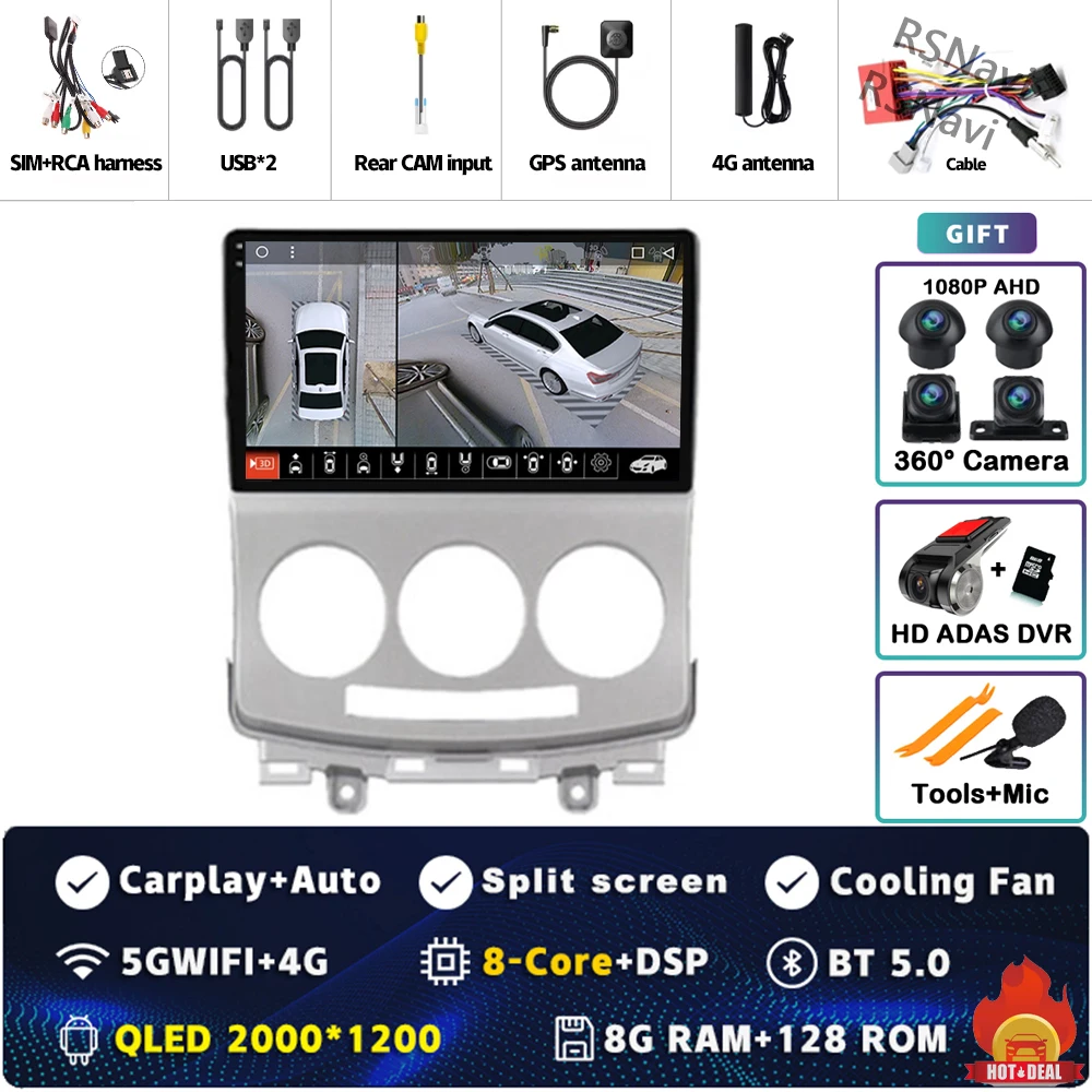 2K 8G-128G 360 DVR