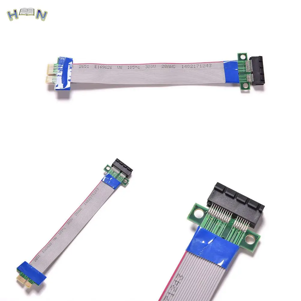

Шина PCI Express с гибким кабелем Для переустановки PCI-E, 1X до 1x слот, Райзер-карта, удлинительная лента для майнинга биткоинов, Прямая поставка