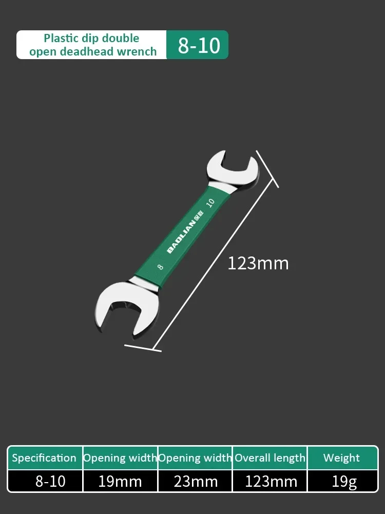 Double-Ended Open Wrench Set - Adjustable Hand Tool Kit