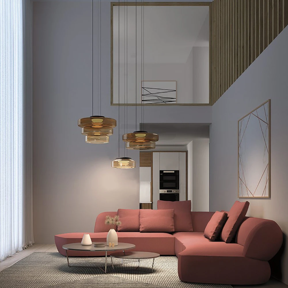 Italian Minimalist Glass Pendant Light Art Creative Modern Decoration LED Chandelier for Home Restaurant Bar 3