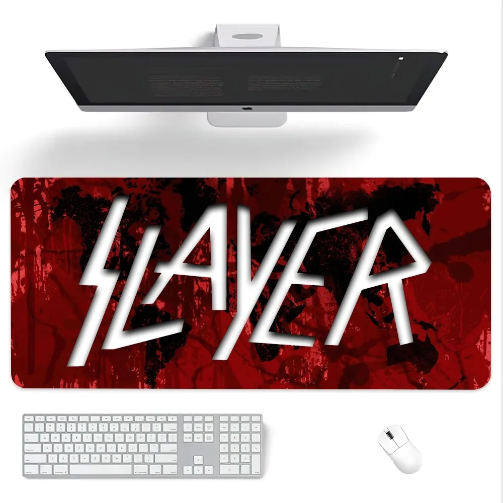 Rock Band Slayer Reign This Night Mouse Pad Computer Laptop Gaming Office Wrist Guard Non Slip Keyboard Pad 6