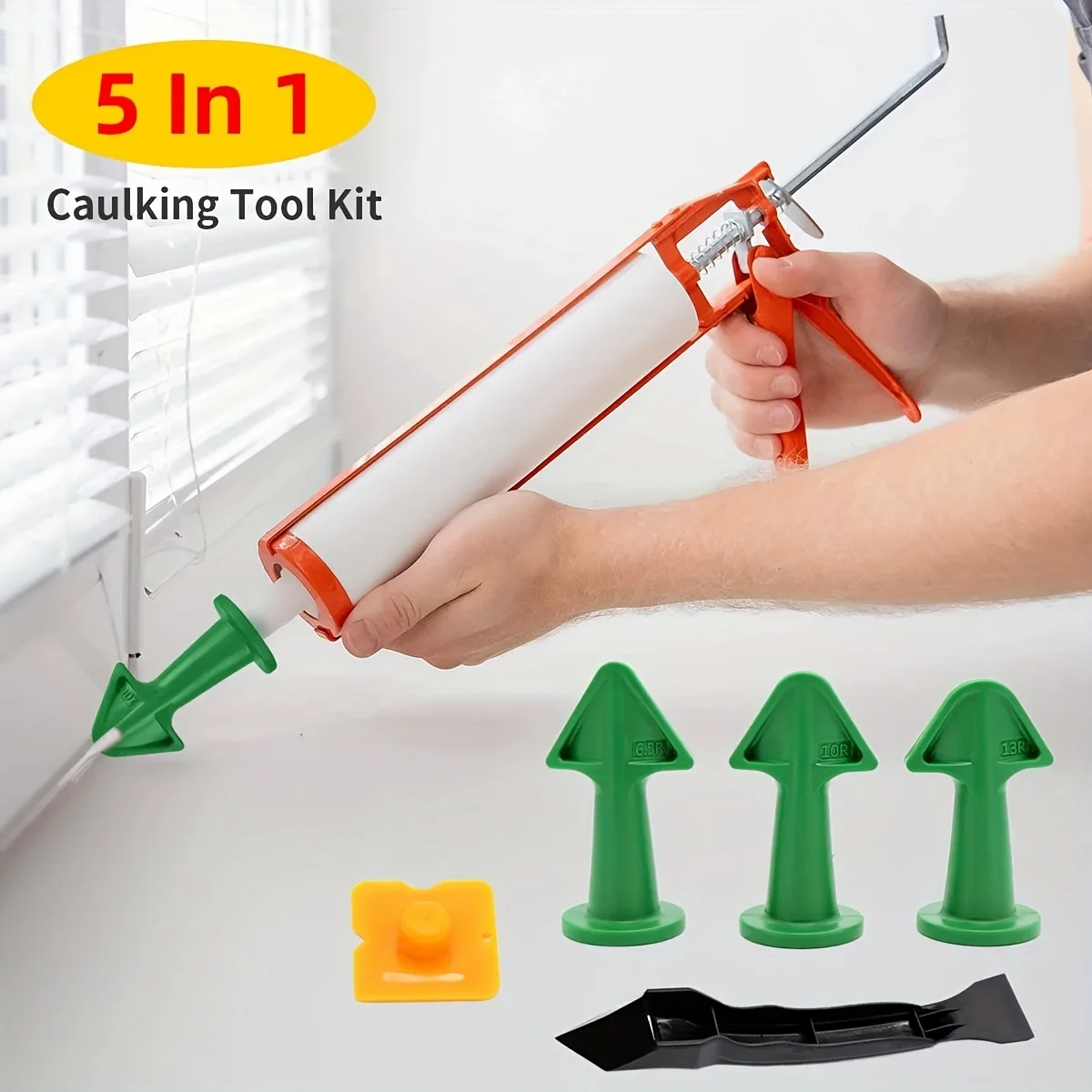 Ceramic Tile Gap Repair and Efficient Spraying Kit with Scraper