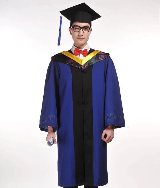 de uniforme de graduación, Túnica científica, Escuela Universitaria, azul|graduation clothing|academic dressgraduation uniform - AliExpress