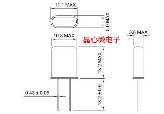 20pcs/원래  크리스탈 2.4576M 인라인 2.4576MHZ HC-49U 패시브 크리스탈 2P