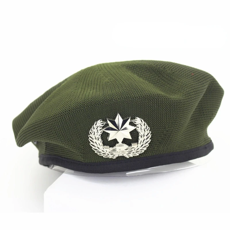 Mesh Army Beret Hat for Men Women Summer Breathable Military Costume Cap Adjustable