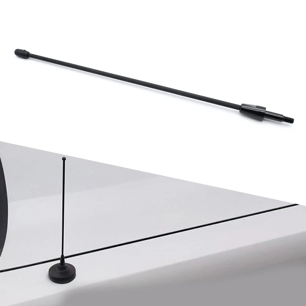 

New Black Stainless 8 inch AMFM Short Antenna Mast For Ford Mustang 1979-2009