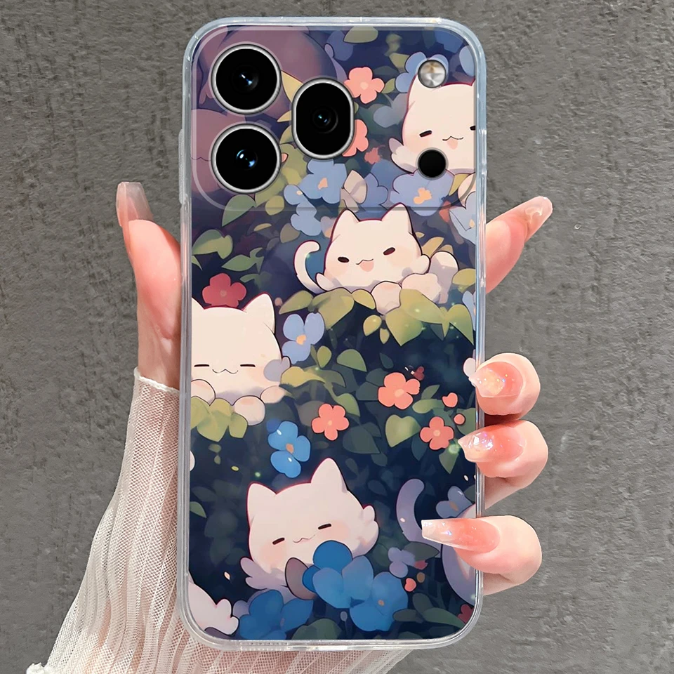 Cute Little Prince Anti-Slip Durable Transparent Phone Case - Silicone TPU Protective Shell